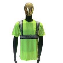 Wholesale Security Reflective China Safety Vest Clothing from Factory Customized reflective t shirt  high visibility